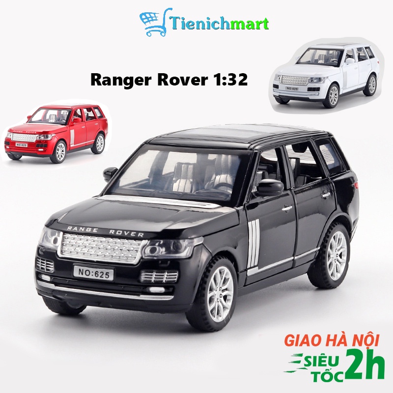 Xe ô tô mô hình Land Rover - Ranger Rover tỉ lệ 1:32 khung hợp kim mở full cửa có đèn âm thanh cót chạy đà