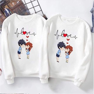 ÁO SWEATER ĐÔI IN HÌNH CUTE
