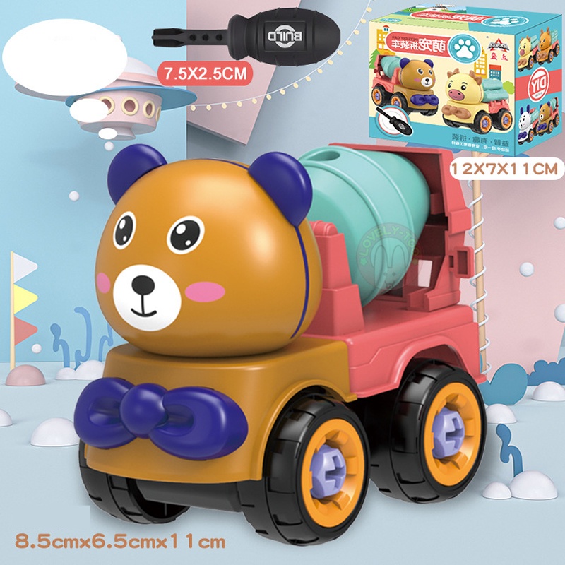 Bộ Đồ Chơi Mô Hình Xe Công Trường Độc Đáo Cho Bé