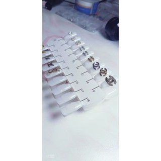 charm nail gắn móng tay chanel nail
