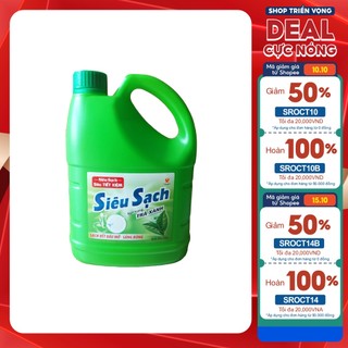 Nước Rửa Chén Lix Siêu Sạch Trà Xanh 1.4kg