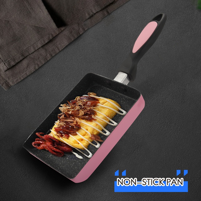 Chảo Chiên Trứng tamagoyaki Hình Vuông Phủ Lớp Phủ Chống Dính