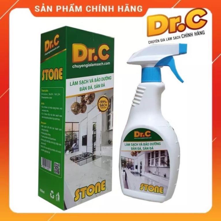 Làm sạch và bảo dưỡng bàn đá, sàn đá , tường sơn, bề mặt sơn bẩn Dr. C STONE, Chính hãng, chai 500 ml