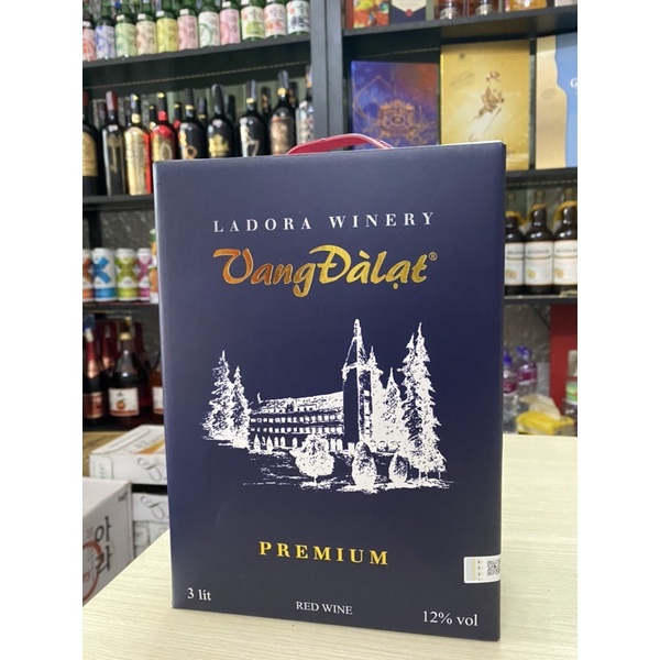 Vang Đà Lạt Đỏ Premium 3 Lít