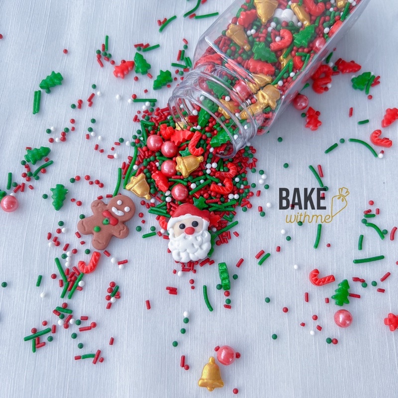 Kẹo bông đường, kẹo trang trí ông già noel cho giáng sinh