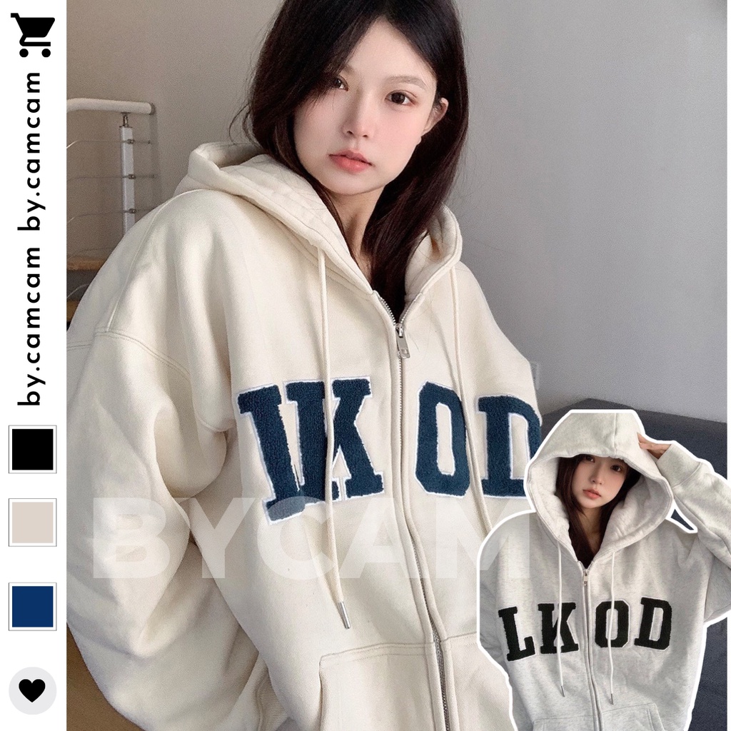 Áo Nỉ Hoodie 3 Màu LKOD Chữ Thêu Xù, Áo Hoodie Mũ Rộng Mẫu Mới 2022 𝘽𝙮.𝘾𝙖𝙢𝙘𝙖𝙢 | BigBuy360 - bigbuy360.vn