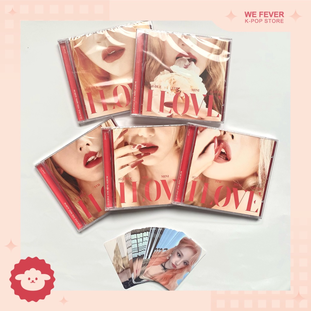 (G)I-DLE chia mem | I LOVE - Bộ đồ chơi thẻ bài nghệ thuật (chia theo thành viên), sản xuất tại Hàn Quốc