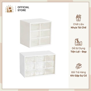 Hộp nhựa đa năng 9 ngăn mini đựng đồ phụ kiện siêu xinh