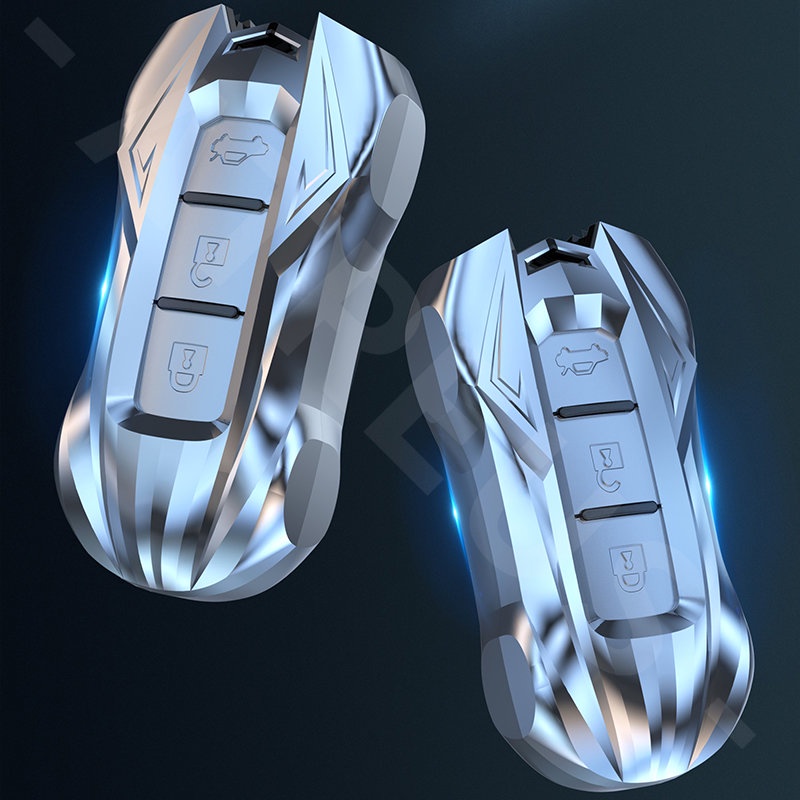 1 Bộ Vỏ Bọc Chìa Khóa Xe Hơi Thể Thao Nissan March Juke Skyline Terrano Gtr Livina Serena Xtrail t31 t30 Bằng Hợp Kim Kẽm