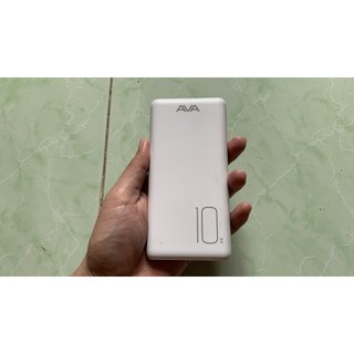 Pin sạc dự phòng AVA PJ JP196 dung lượng 10000mah đã qua sử dụng.