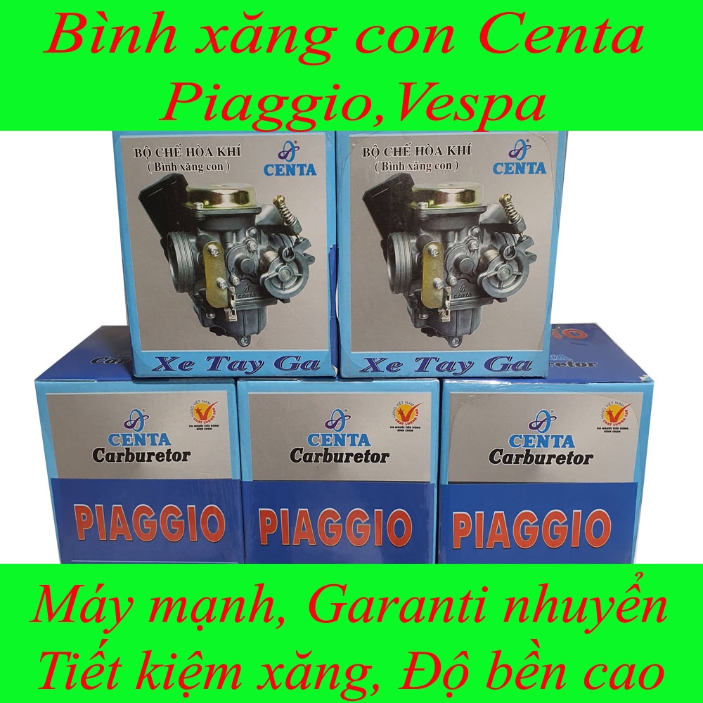 Bình xăng con Centa Vespa 125cc, PIAGGIO tiết kiệm xăng.