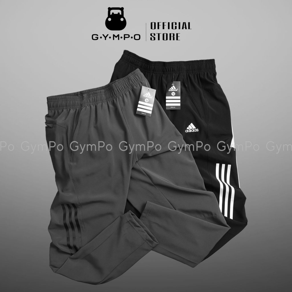 Quần Thể Thao Nam  Dù 3 Sọc Hông Siêu Thoải Mái