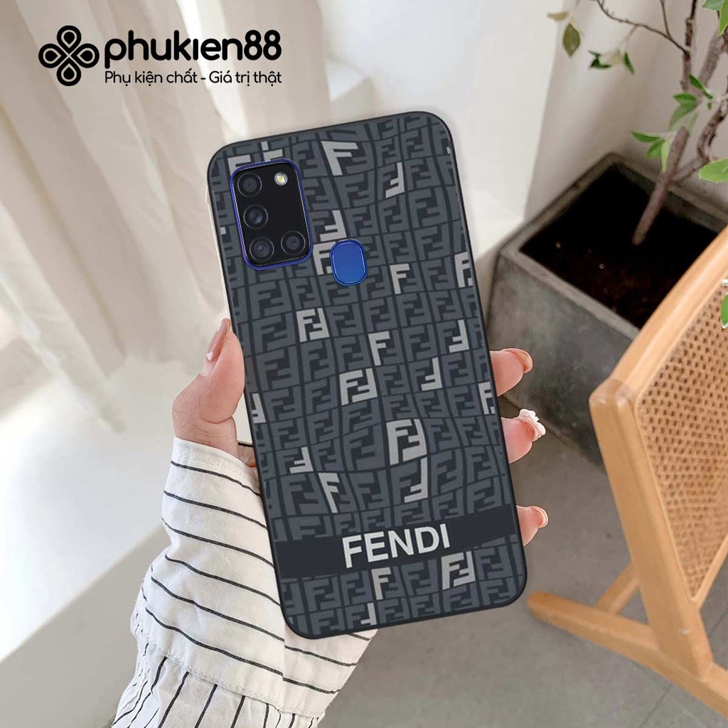 Ốp lưng điện thoại Samsung A21s fendy, búp bơ rì, kaws thời trang, vỏ ốp thời trang rẻ đẹp
