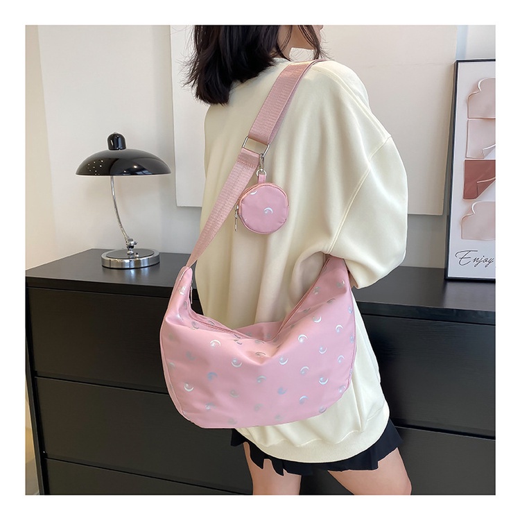 Túi Đeo JASMIN NOIR Chéo Nylon Thiết Kế Đơn Giản Thời Trang Cho Nữ