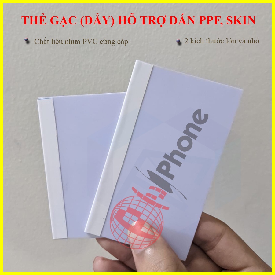 Thẻ gạc (đẩy) nhựa PVC cứng cáp hỗ trợ dán PPF, Skin, dán màn hình điện thoại, máy tính bảng, laptop - Dùng lâu dài