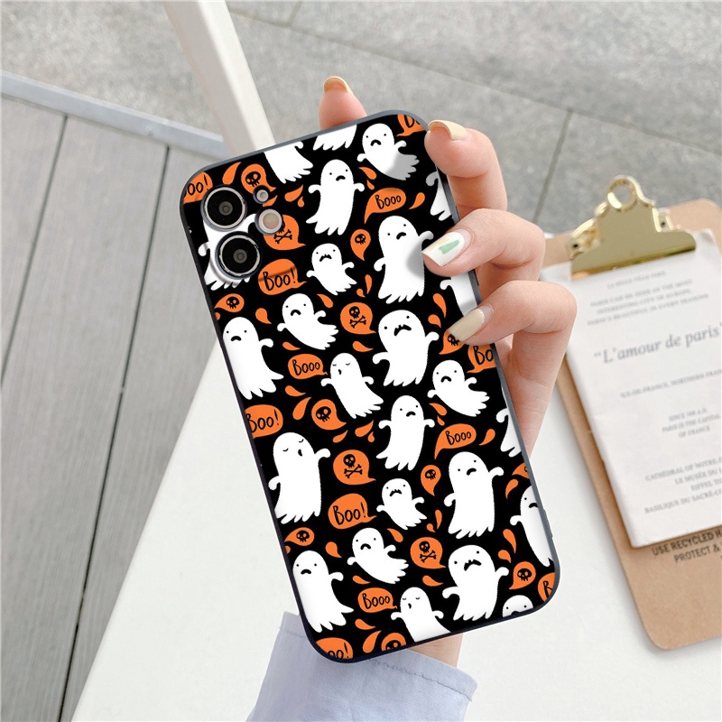 Ốp lưng iphone Boo bí ngô Halloween cạnh vuông 11/12/13/pro/max/plus/promax/6/6plus/6s/6splus/7/7plus/8/8plus/x/xr/xs