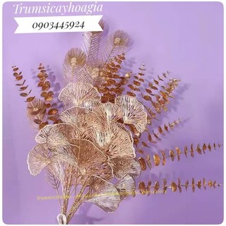 Hoả tốc Cành lá rẻ quạt, tai chuột phủ vàng đồng mix đào đông rất đep cao cấp