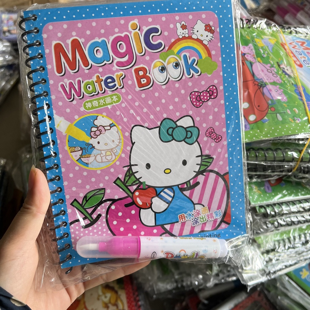 Tập Tô Màu Nước Ma Thuật Tranh Tự Xoá Sau Khô