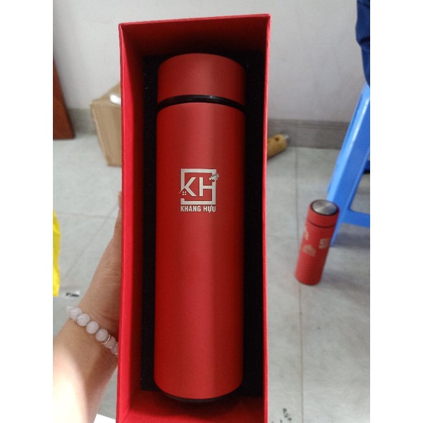 Hộp quà tặng bình giữ nhiệt, bình tre