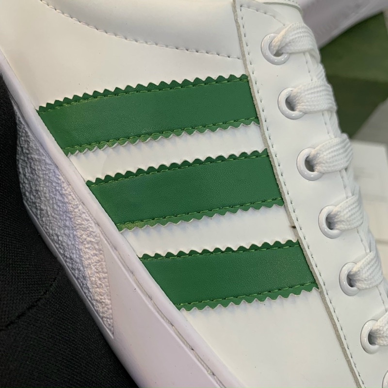 GIÀY GU.CI GC SNEAKER LOW WHITE GREEN LAI AU [ FULL BOX + FREE SHIP ]