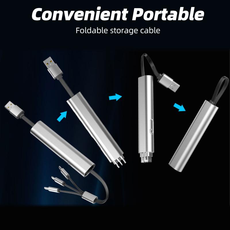 Dây cáp sạc nhanh HDOORLINK 2.4A USB sang Micro USB/ Type-C/ IOS