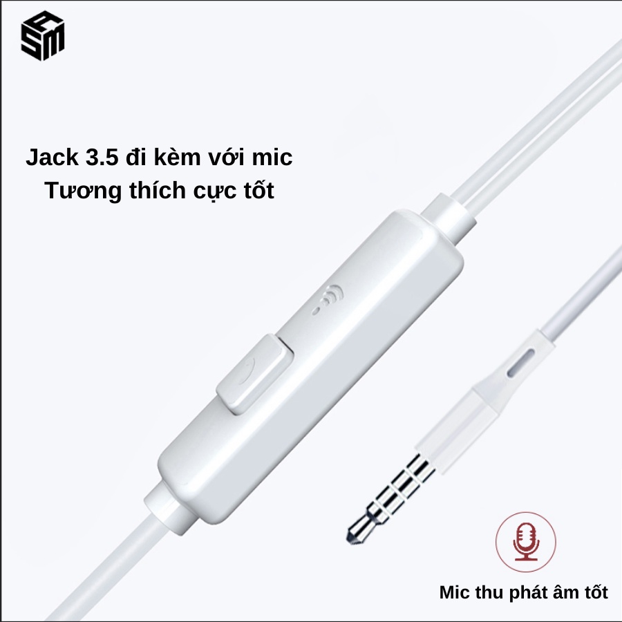 Tai nghe dây ZUZG E1-Âm bass tốt, chất liệu cao cấp,dây dài 1,1m