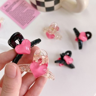 Kẹp tóc , gấp tóc tim hồng nhỏ xinh