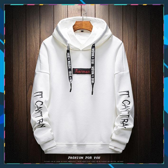 Áo hoodie nam nữ form rộng freesize dưới 65kg màu đen trắng  dibbycloset