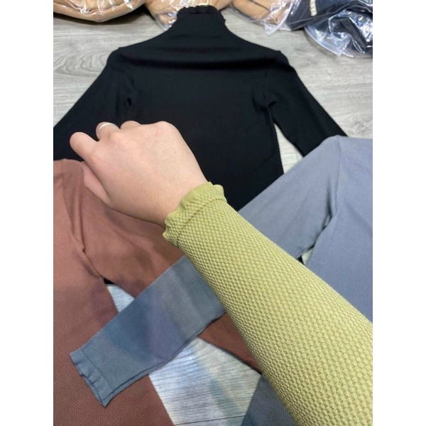 Full hộp Áo thun giữ nhiệt vân kim cương cao cấp 2281 Bống Chic