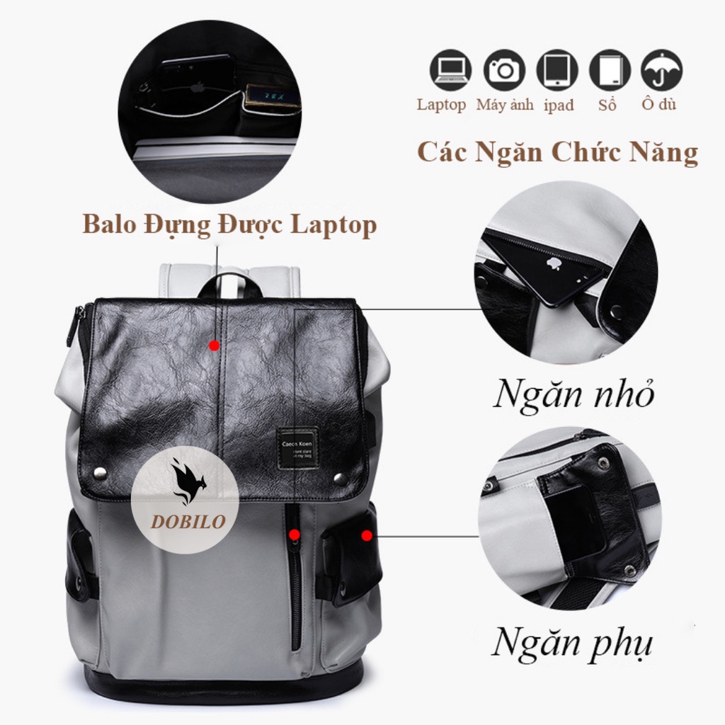 Balo Da, Balo Da Nam Nữ Unisex Thời Trang Hàn Quốc BG36
