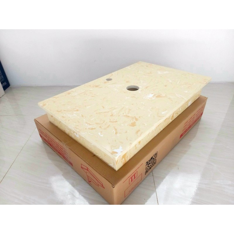 Kệ để Lavabo đặt bàn bằng đá kích thước 60x40x15cm Màu đen trắng kem Life Home Bảo hành 2 năm
