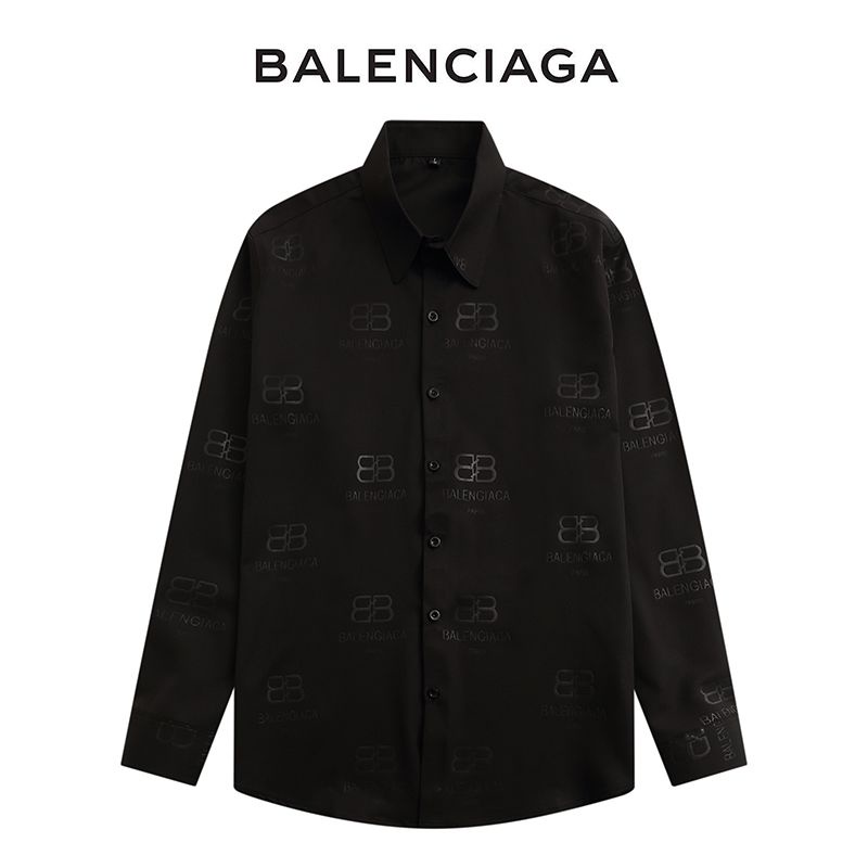 BURBERRY 2022-letter Spring and Autumn long-sleeved shirt Men's European fashion slim anti-wrinkle non-ironing casual shirt