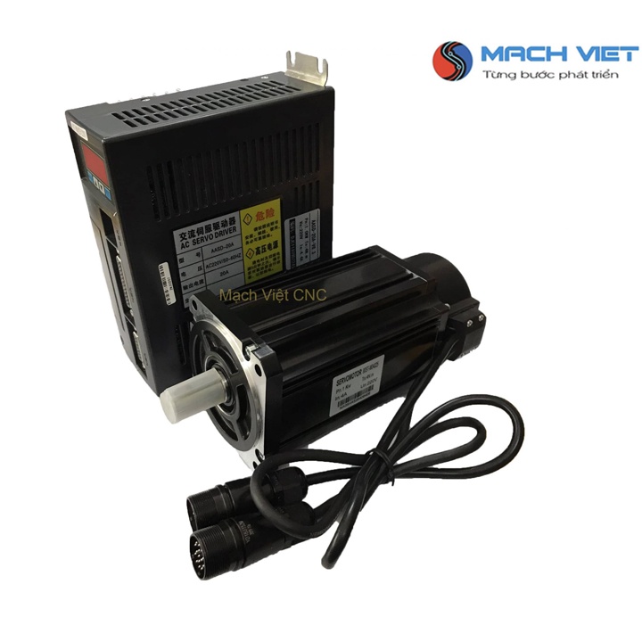 Động cơ AC Servo 1kw đến 2.6kw Mặt Bích 130 kèm Cáp (hỗ trợ kỹ thuật )