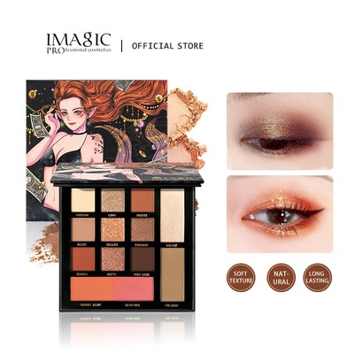 Bảng Phấn Mắt IMAGIC Nàng Tiên Cá Cao Bóng Má Hồng Sửa Chữa Khối Lượng Không Thấm Nước Giàu Màu Sắc Bột Tinh Tế 168g