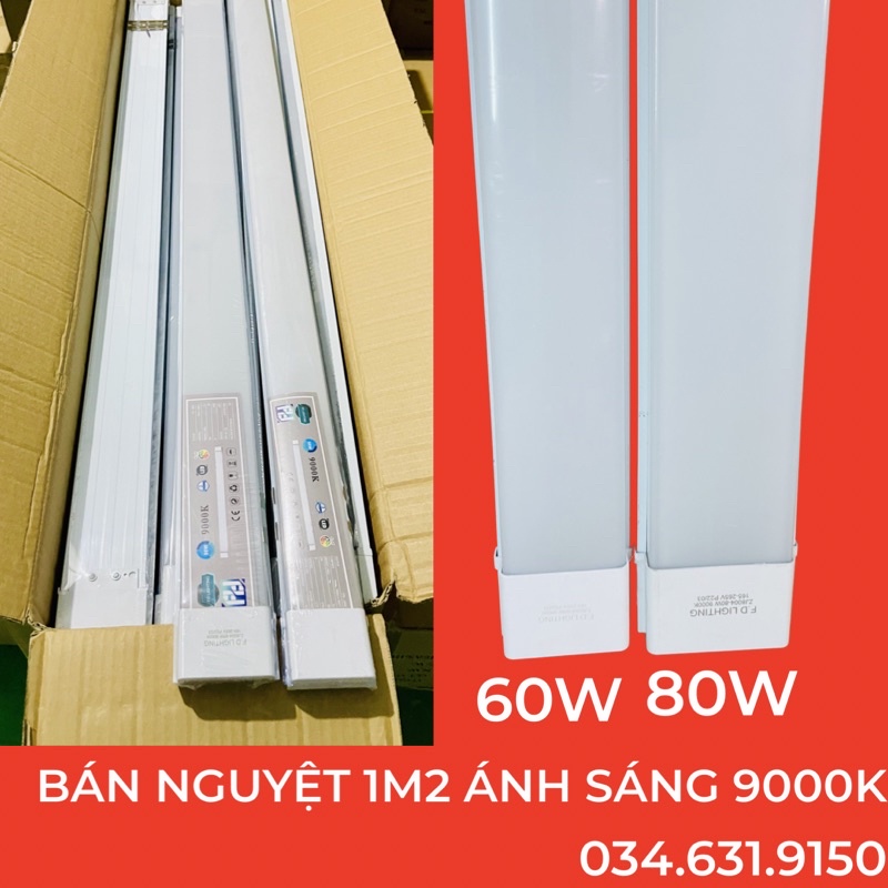 BÁN NGUYỆT VUÔNG 1M2 CÔNG SUẤT 60W - 80W ÁNH SÁNG 9000K ĐẸP CHẤT LƯỢNG BẢO HÀNH 1 NĂM