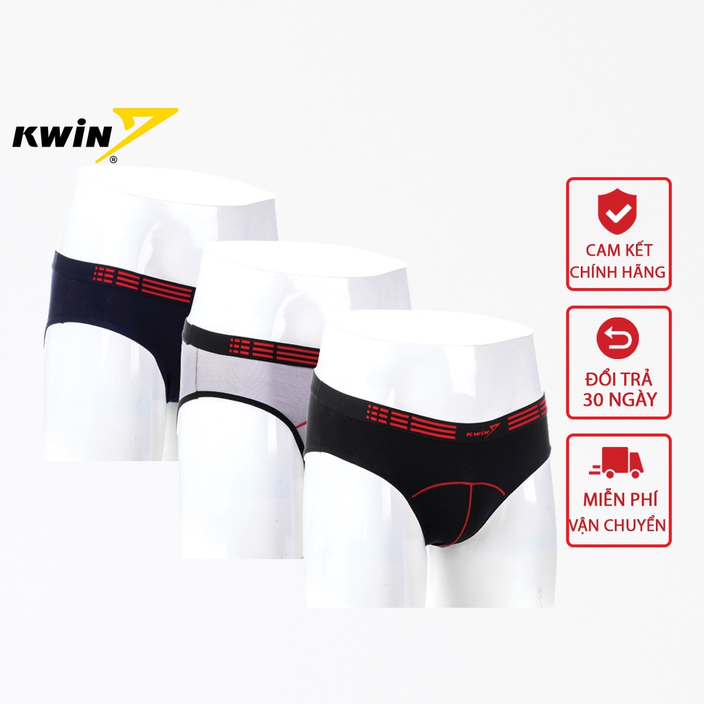 Quần lót nam Kwin chất liệu Cotton thiên nhiên mềm mịn, thoáng khí, co giãn thoải mái, không bai không xù - KC02
