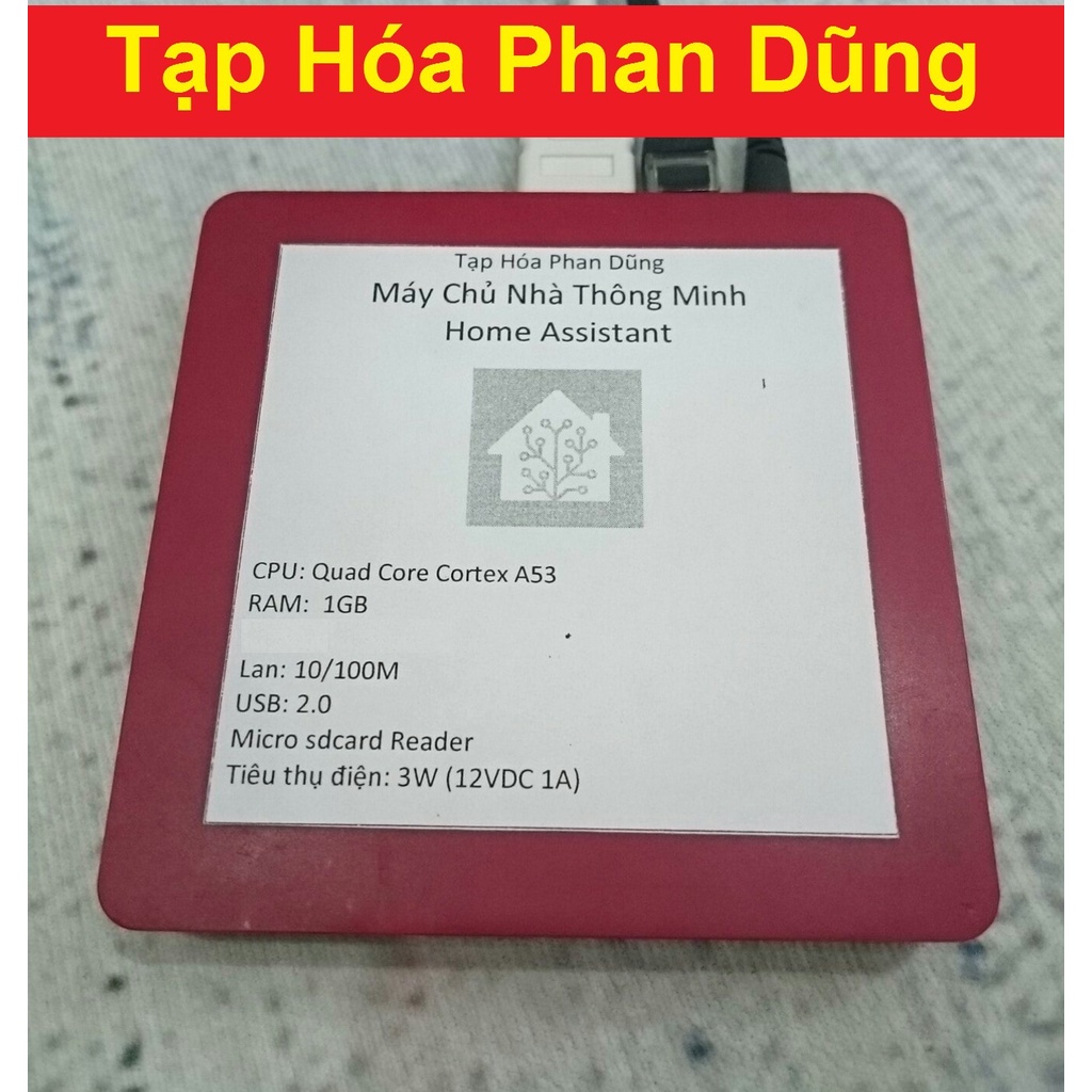 máy chủ nhà thông minh Hassio Home Assistant (RED BOX)