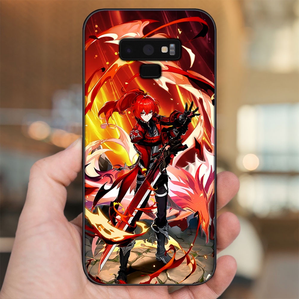 Ốp lưng Samsung Note 9 viền đen in hình Diluc Genshin Impact