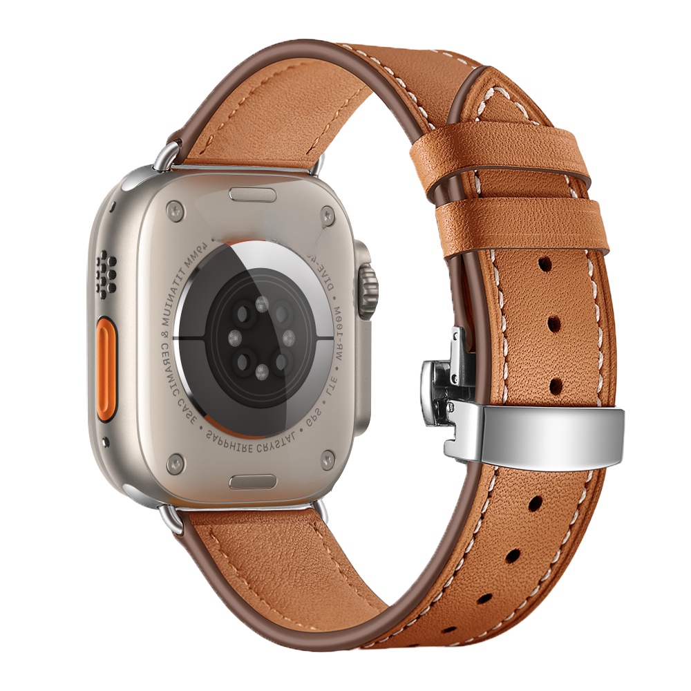 Dây Da Thay Thế Cho Đồng Hồ Apple watch 45mm 41mm 44mm 40mm 42mm 38mm ultra 49mm iWatch series 8 7 SE 6 5 4