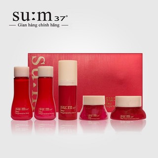 Bộ chống lão hóa da Su:m37 Fleur Line 5 sản phẩm - Bộ Sum đỏ 5 sản phẩm - Sum 5 món