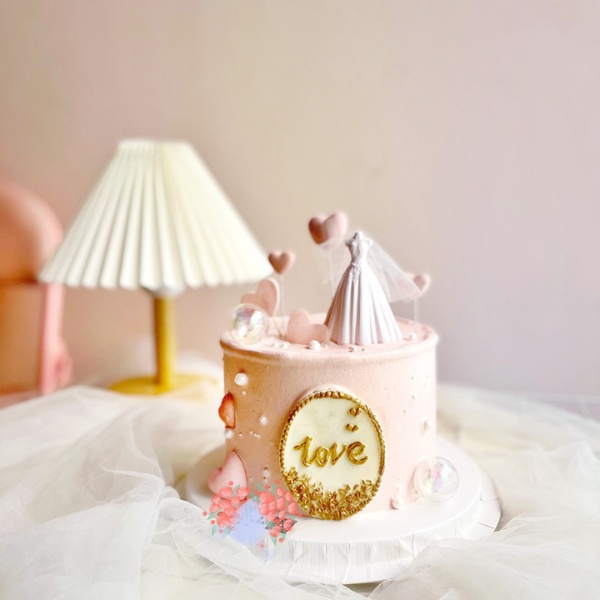 [Spot] Đầm Cưới Trắng Trang Trí Bánh Kem Cho Búp Bê