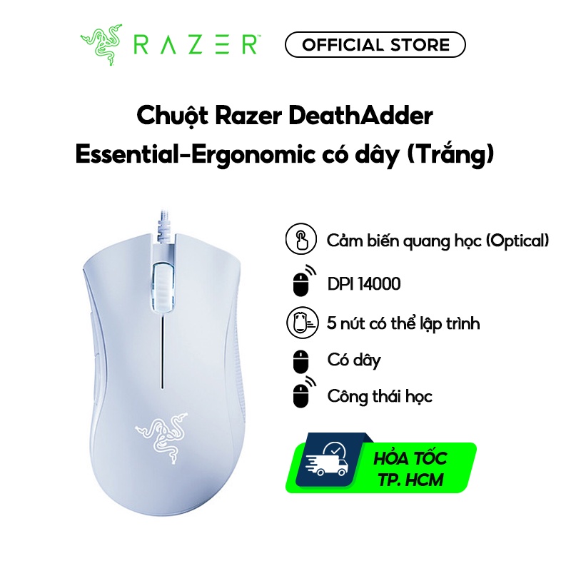 Chuột Razer DeathAdder Essential-Ergonomic Wired_RZ01-03850100-R3M1