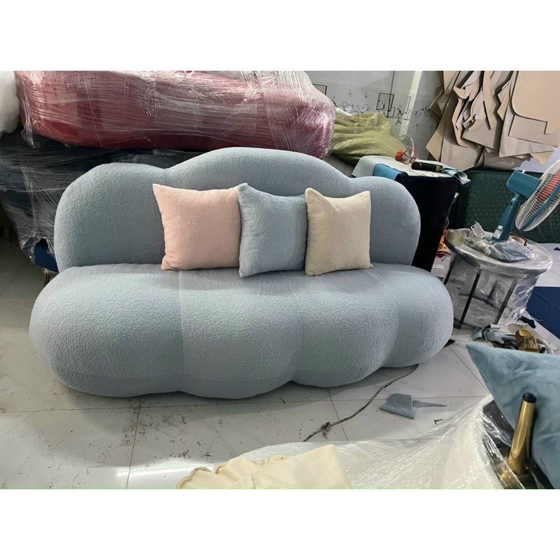 Ghế Sofa Decoe ⚡ SIÊU KHUYẾN MÃI ⚡ Sofa Hình Đám Mây Vải Nỉ Lông Cừu Cực Xinh
