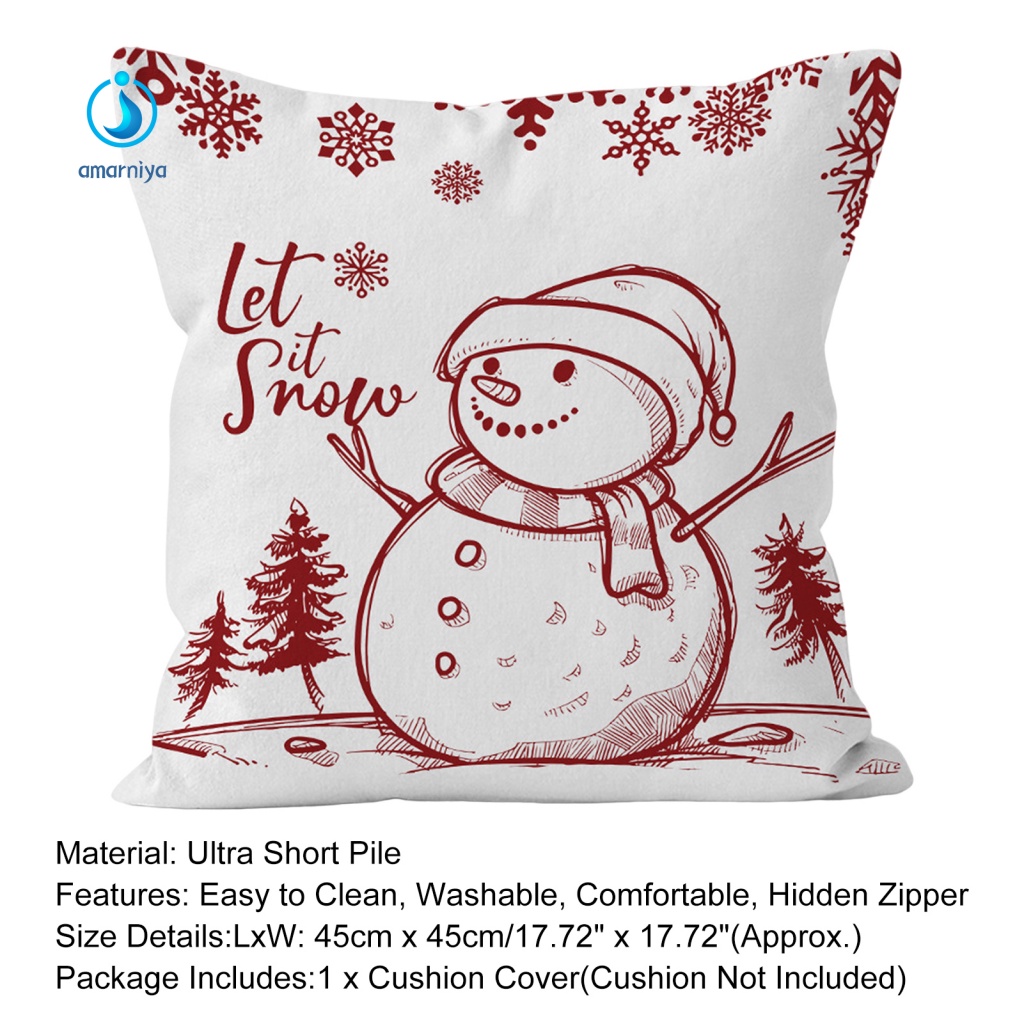 Vỏ Gối Đơn In Họa Tiết Có Thể Giặt Rửa Cho Trang Trí Lễ Hội