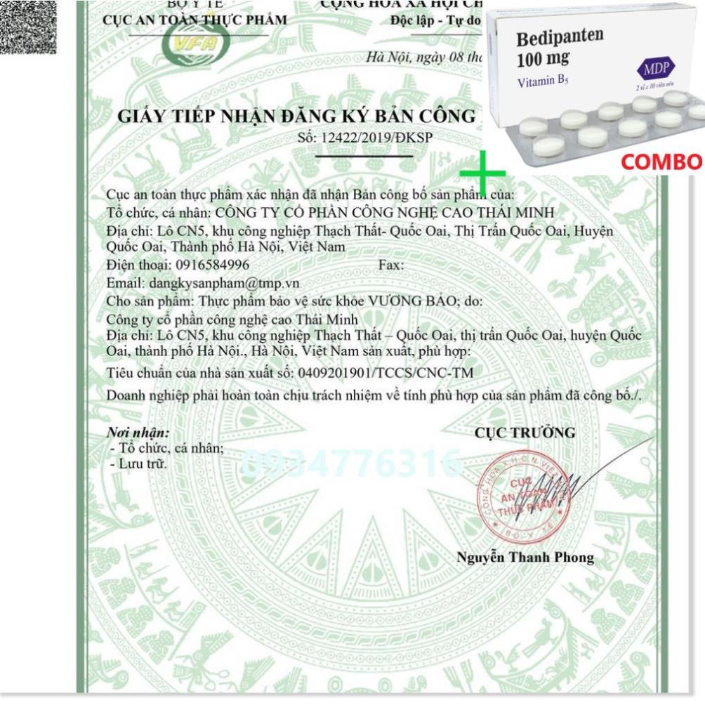 Combo Bedipanten 100mg +  ✅ Viên Uống Vương Bảo - Hỗ trợ giảm tiểu đêm