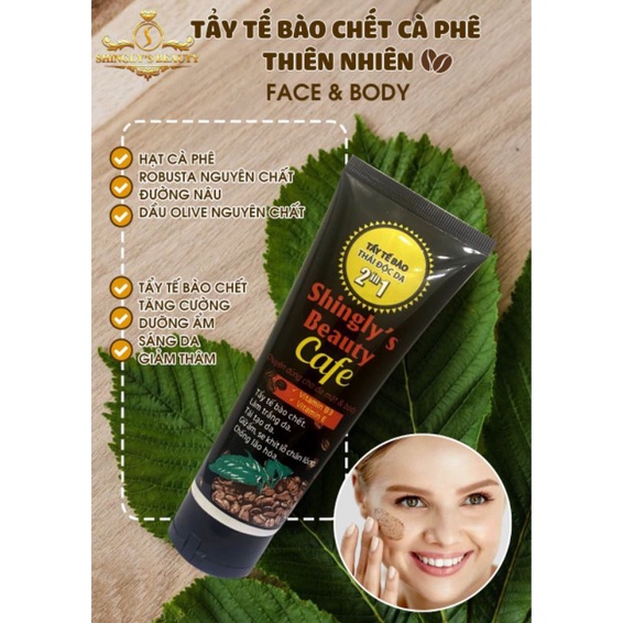 tẩy tế bào chết cafê