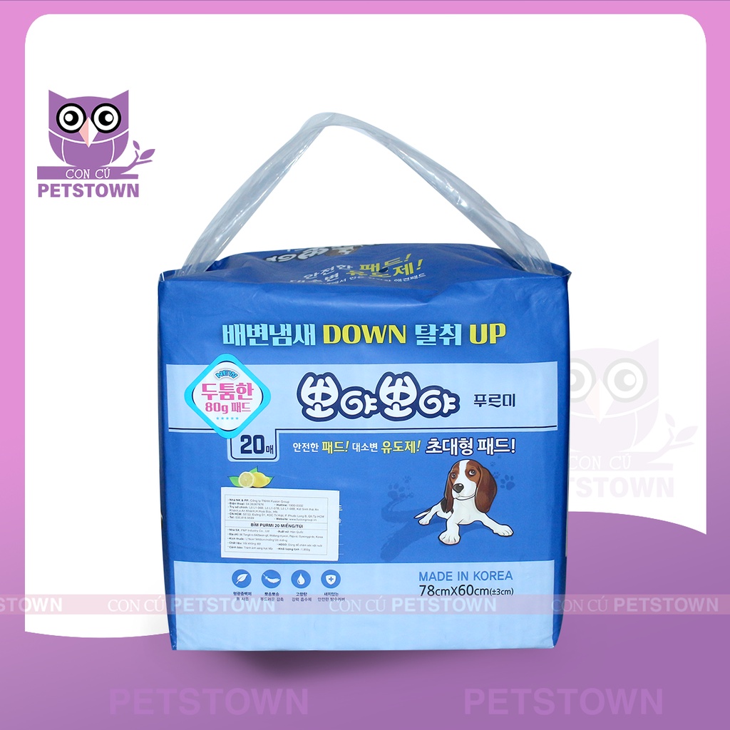 Miếng lót vệ sinh dành cho chó PURMI PAD 20 miếng 60cm x 78cm
