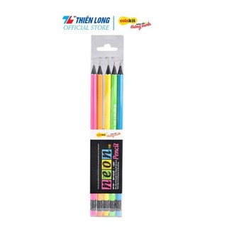 Bút chì gỗ Neon Thiên Long Colokit GP-C02(1 vĩ /5 cây)