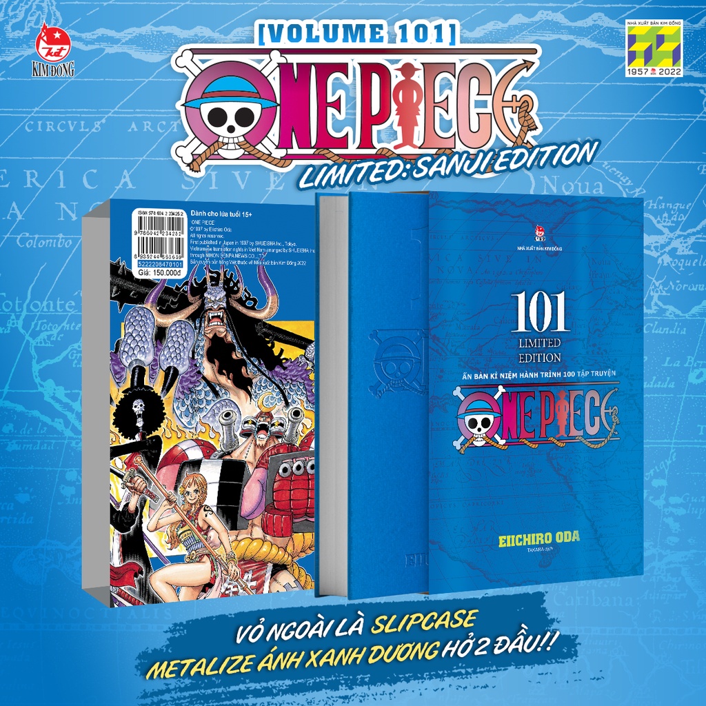 Truyện lẻ - One piece tập 100 101 bản in đầu kèm quà