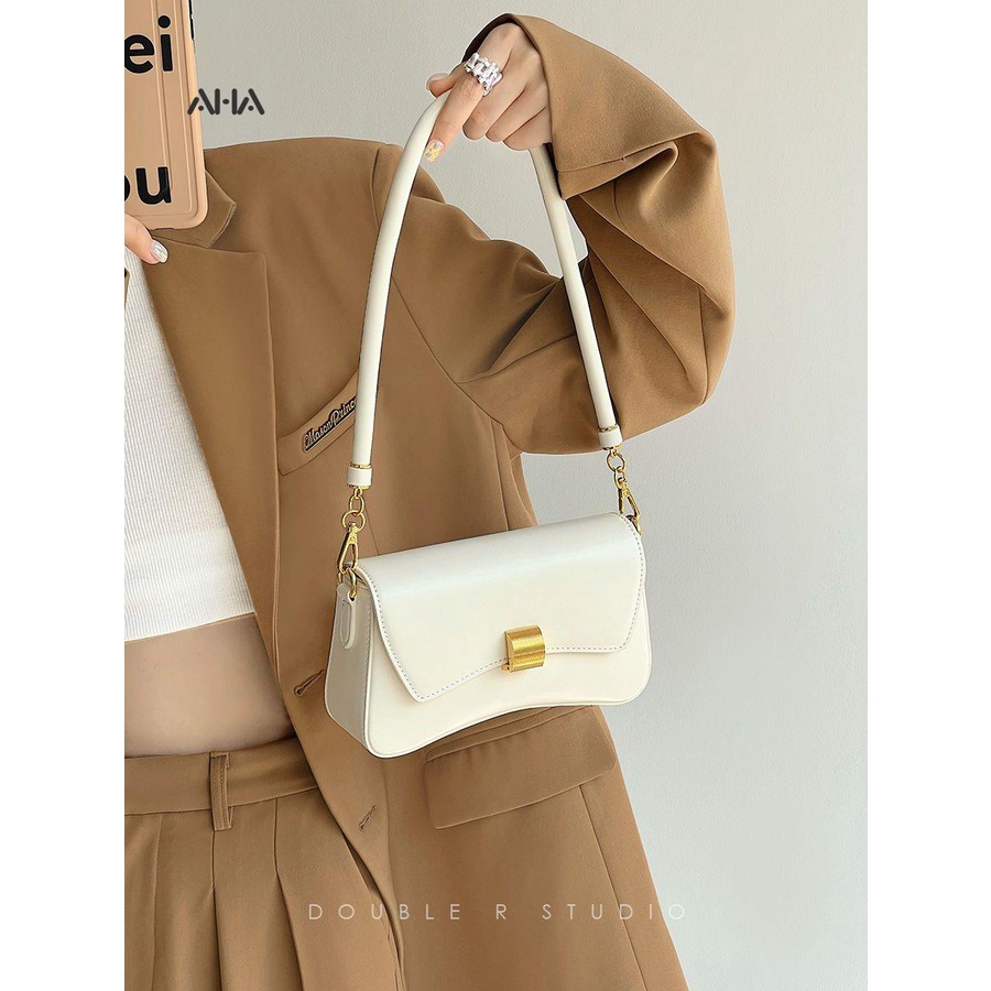 Túi xách AHA official màu trắng phong cách cho nữ